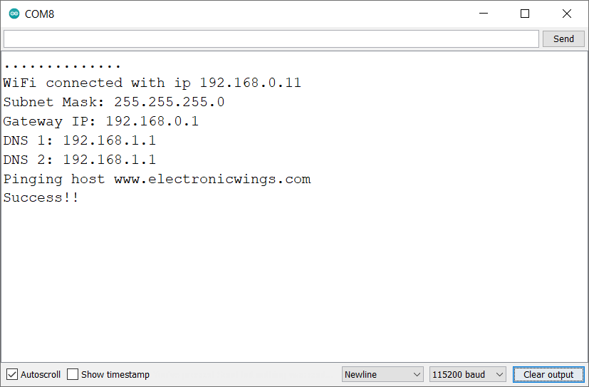 NodeMCU Setting Static IP Address NodeMCU